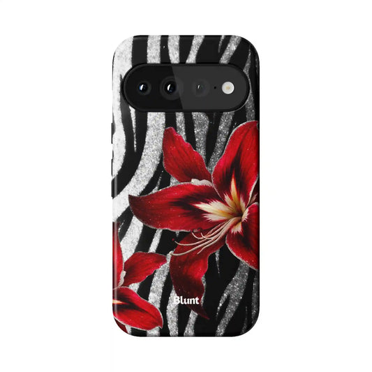 Zebra Rouge Pixel Case